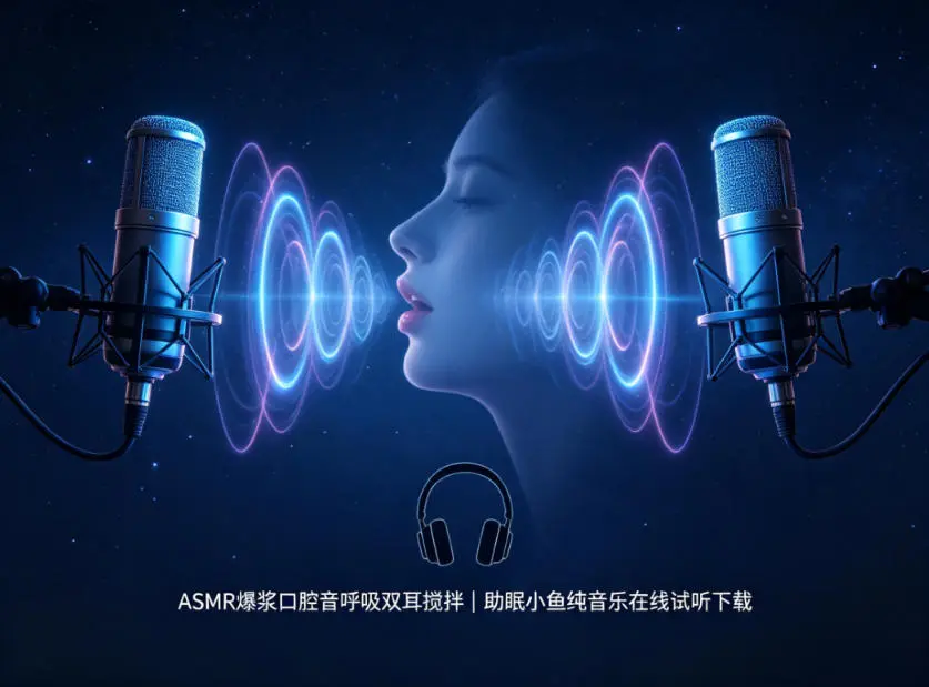 ASMR爆浆口腔音呼吸双耳搅拌 | 助眠小鱼纯音乐在线试听下载